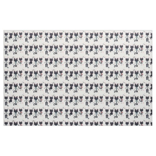Doctor Black Cat Stoff (Fat Quarter (45,7 x 55,9 cm))