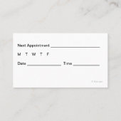 Doctor Business Cards Terminkarte (Rückseite)