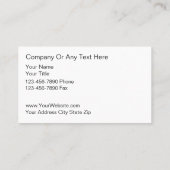 Doctor Business Cards Visitenkarte (Rückseite)