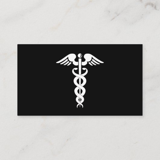 Doctor Caduceus Black Visitenkarte (Rückseite)