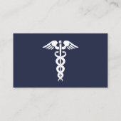Doctor Caduceus Blue Visitenkarte (Rückseite)