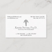 Doctor Caduceus Medical Beruflich Visitenkarte (Vorderseite)