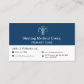 Doctor Caduceus Office Appointment Visitenkarte (Vorderseite)