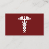 Doctor Caduceus Red Visitenkarte (Rückseite)