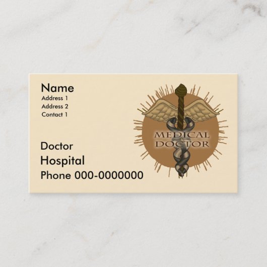 Doctor Caduceus Terminkarte (Vorderseite)
