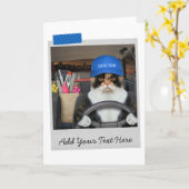 Doctor Calico Cat Funny Card Karte (Gelbe Blume)