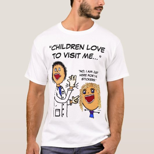 Doctor Cartoon Joke T-Shirt (Vorderseite)