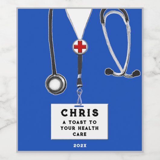 Doctor Celebration Weinetikett (Einzelnes Label)