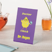 Doctor Chick Custom Oaster Themed Pedestzeichen Sockelschild (In SItu)