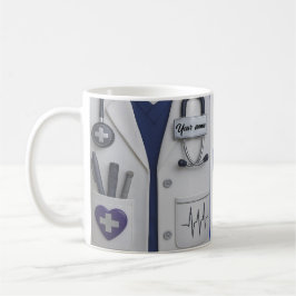 Doctor Coat Stethoscope Mug | Custom Medical Nurse Kaffeetasse