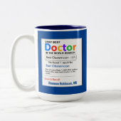 Doctor Custom Best Zweifarbige Tasse (Links)