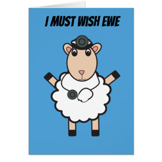 Doctor Day Sheep Wish Ewe Funny Pun personalisiere
