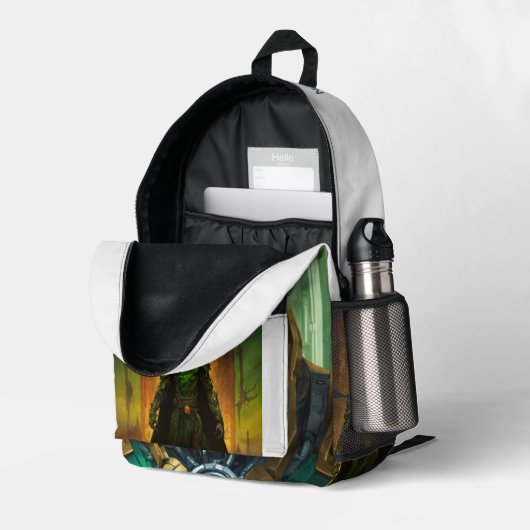 Doctor Doom bedruckter Rucksack - Bold & Stylish S (Rückseitige Ecke links (Offen) )