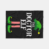 Doctor Elf Matching Family Group Christmas Party P Fleecedecke (Vorderseite (Horizontal))