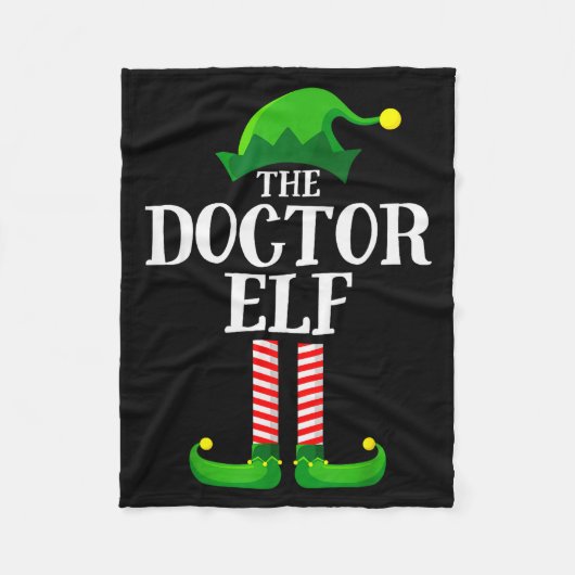Doctor Elf Matching Family Group Christmas Party P Fleecedecke (Vorderseite)