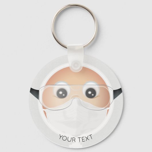 Doctor Emoji Schlüsselanhänger (Vorderseite)
