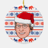 DOCTOR FAUCI Weihnachten Keramik Ornament (Hinten)