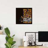Doctor Faustus Zitat Poster (Heimbüro)
