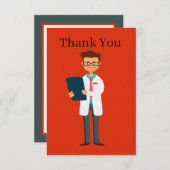 Doctor fügt Text Dankeschön-Karte hinzu Dankeskarte (Vorne/Hinten)