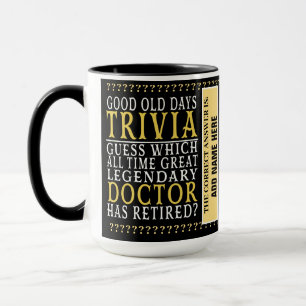 Doctor Funny Personalisiert Remüde, Ruhestand Tass Tasse