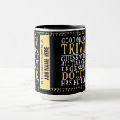 Doctor Funny Personalisiert Remüde, Ruhestand Tass Tasse (Zentrum)