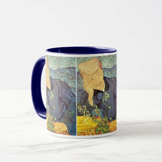 Doctor Gachet Portrait von Vincent van Gogh Tasse (Vorderseite Links)