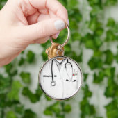 Doctor Gift Personalisiert Schlüsselanhänger (Hand)