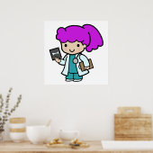 Doctor Girl Poster (Küche)
