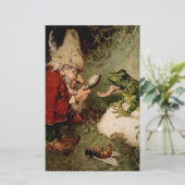 "Doctor Gnome Inspects Frog Tongue" von Heinrich S Briefpapier (Stehend Vorderseite)