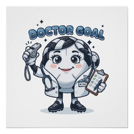 Doctor Goal Fußball Poster (Vorderseite)