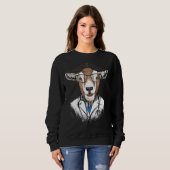 Doctor Goat Surgeon Physician Dr MD Farm Animal Go Sweatshirt (Vorne ganz)