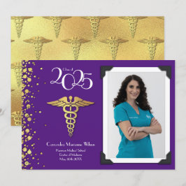 Doctor Gold Abschluss Ankündigung Lila