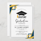 Doctor Graduation Party Invitation Einladung (Vorne/Hinten)