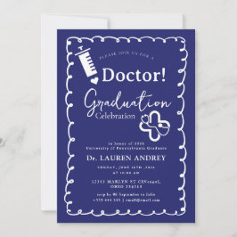 Doctor Graduation Party Invitation Einladung