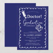 Doctor Graduation Party Invitation Einladung (Vorne/Hinten)