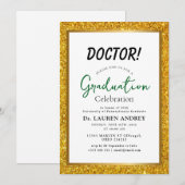 Doctor Graduation Party Invitation Einladung (Vorne/Hinten)