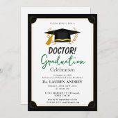Doctor Graduation Party Invitation Einladung (Vorne/Hinten)