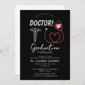 Doctor Graduation Party Invitation Einladung (Vorne/Hinten)