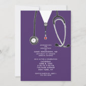Doctor Graduation Party Invitations Einladung (Vorderseite)