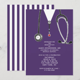 Doctor Graduation Party Invitations Einladung