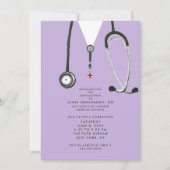 Doctor Graduation Party Invitations Einladung (Vorderseite)