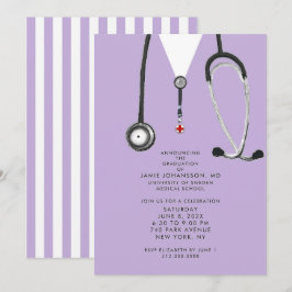 Doctor Graduation Party Invitations Einladung
