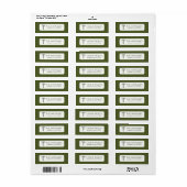 Doctor Green Niedlich Personal Address Label (Vorne)