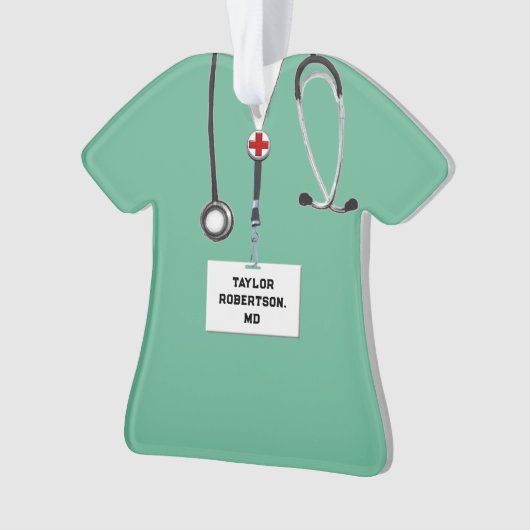 Doctor Holiday-Geschenkschmuck Ornament (Vorderseite)