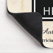 Doctor Hospital Clinic Logo Marfil Marble Maus Pa Mousepad (Ecke)