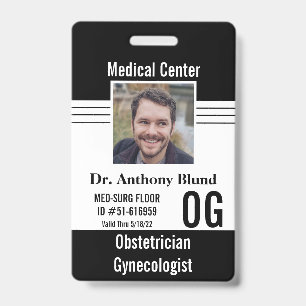 Doctor ID Simple and Elegant Abzeichen Ausweis