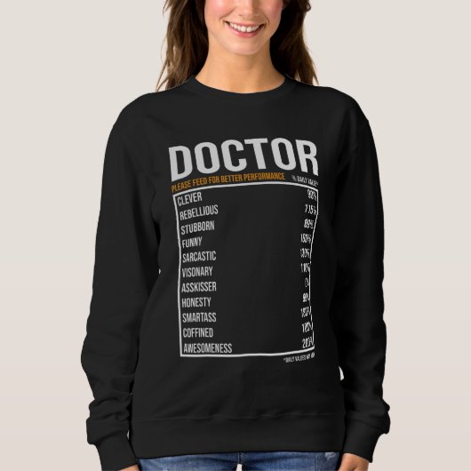 Doctor Job Daily Value Doctor Sweatshirt (Vorderseite)