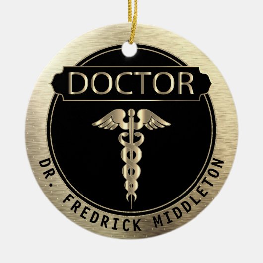 Doctor 👨 ‍ ⚕️ keramik ornament (Vorne)