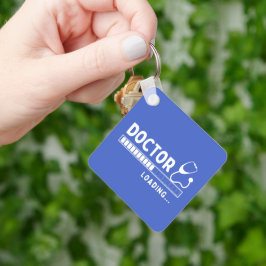 Doctor Loading Bar Funny Medical Doctor Foto Schlüsselanhänger