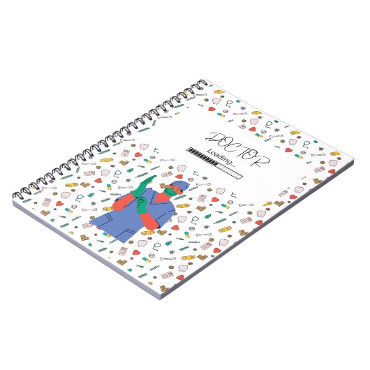 Doctor Loading Medical Notebook Geschenk Notizblock (Linke Seite)